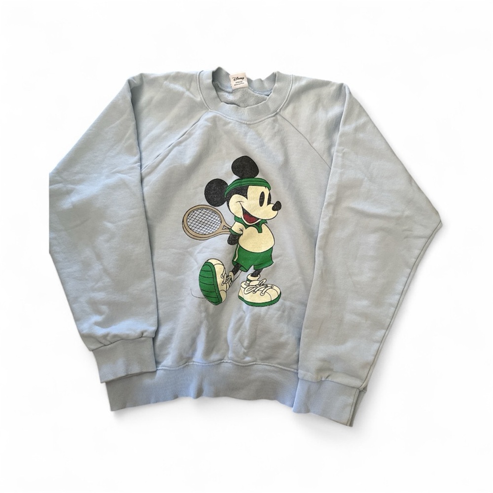 Light Blue Tennis Mickey Mouse Sweater